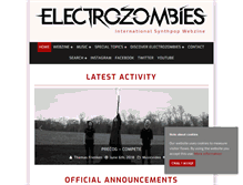 Tablet Screenshot of electrozombies.com